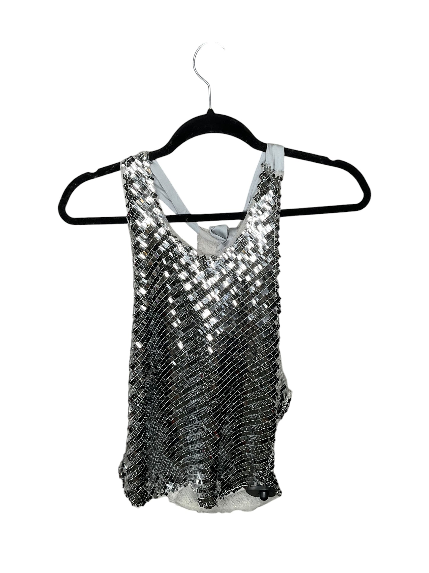 Tank Top By Free People In Silver, Size: M