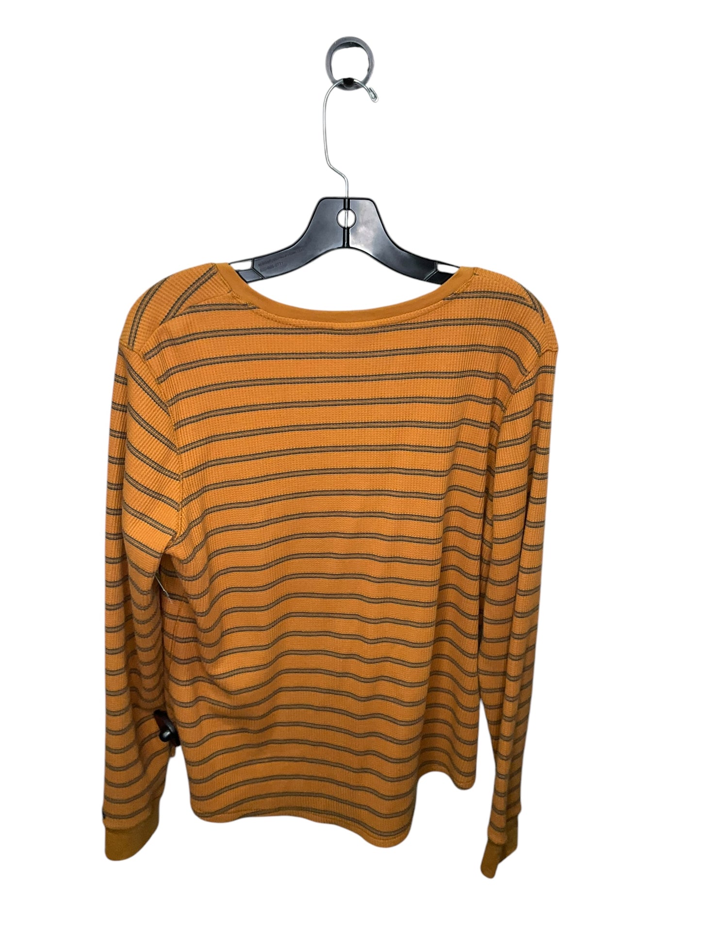 Top Long Sleeve By Columbia In Striped Pattern, Size: L