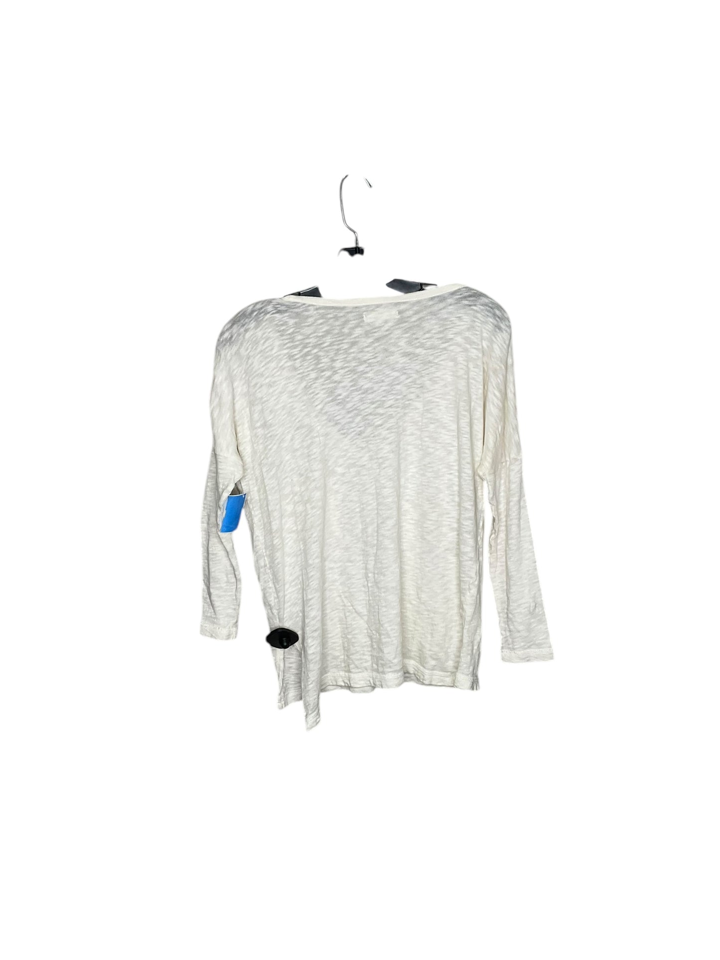 Top Long Sleeve By Madewell In Cream, Size: S