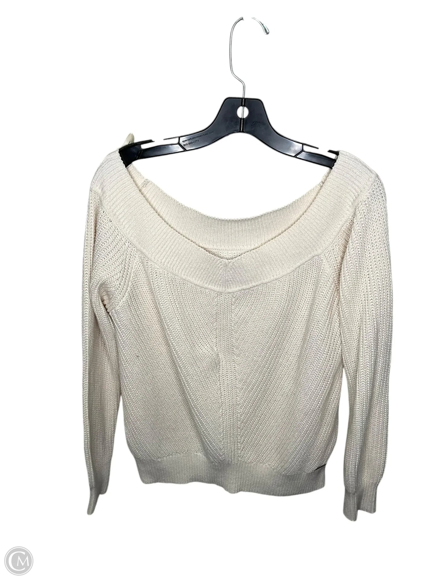 Sweater By Abercrombie And Fitch In Cream, Size: L