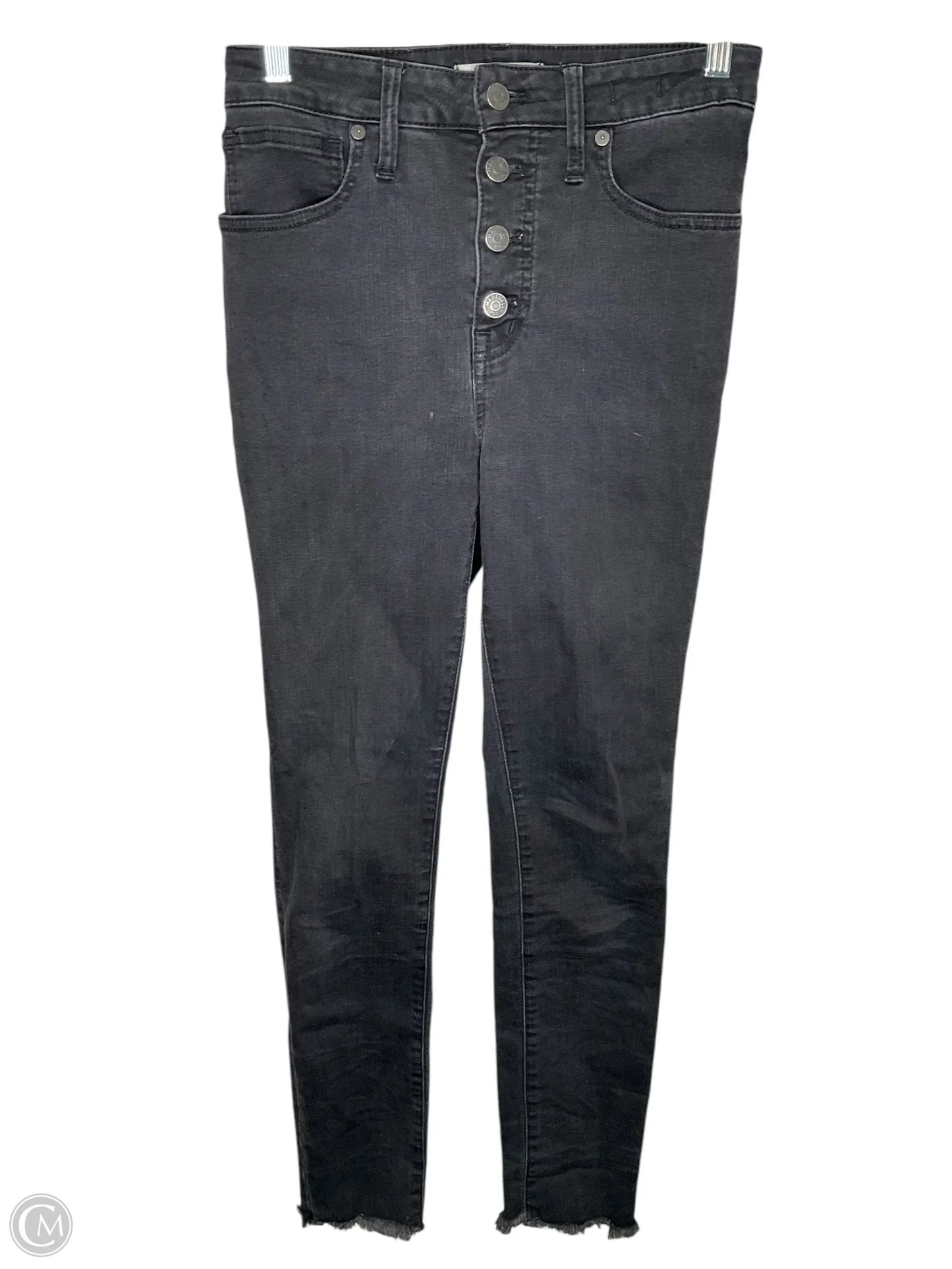 Jeans Skinny By Madewell In Black Denim, Size: 4