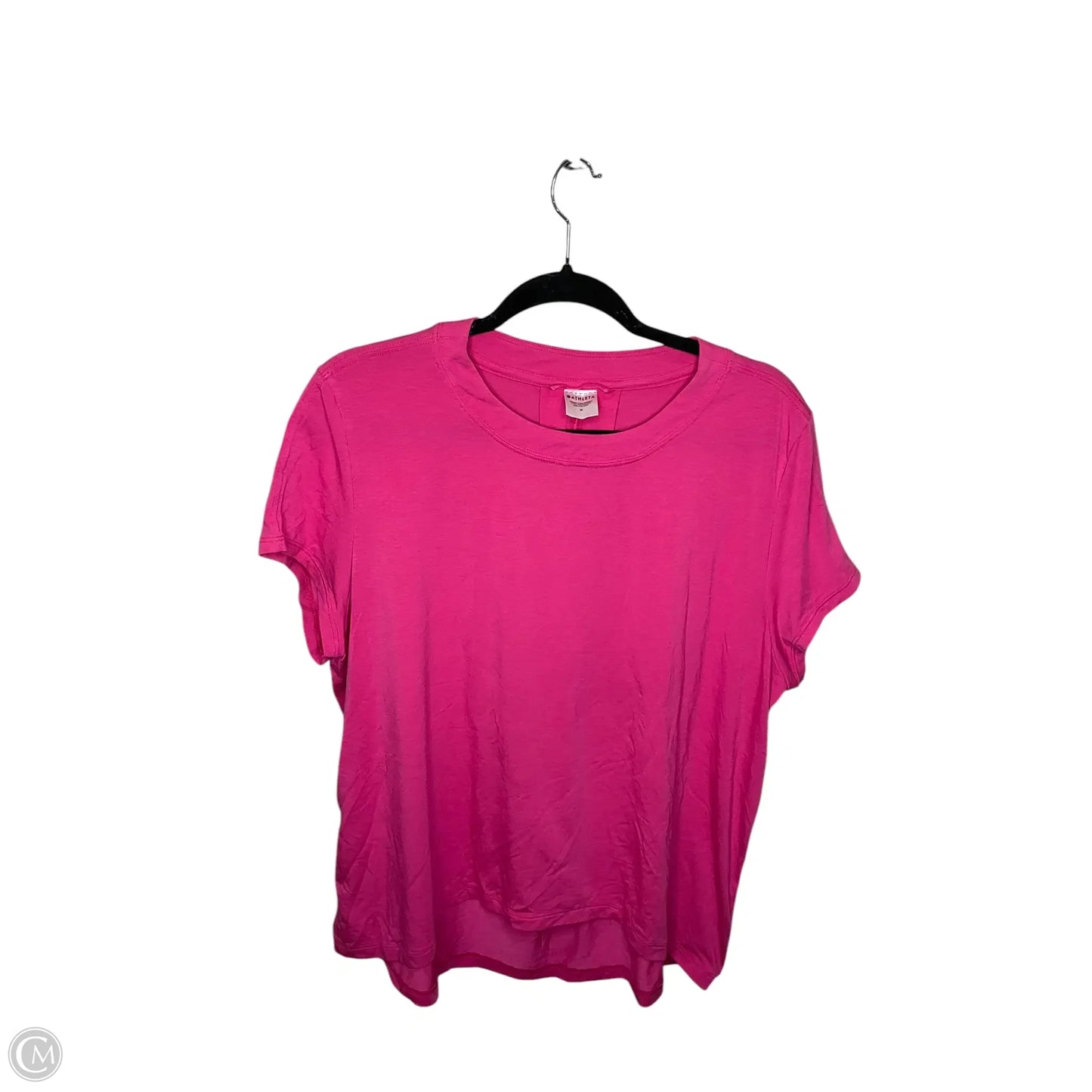 Athletic Top Short Sleeve By Athleta In Pink, Size: M