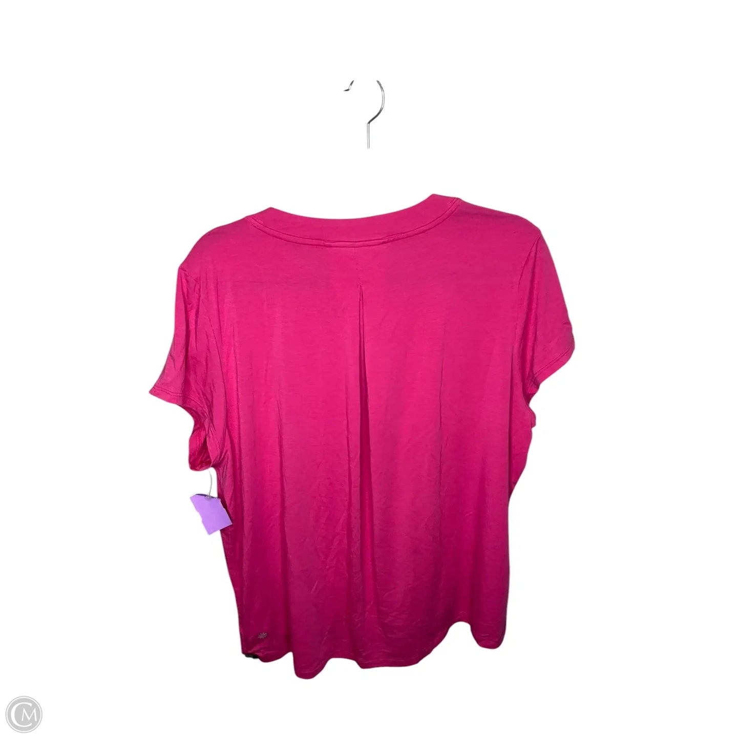 Athletic Top Short Sleeve By Athleta In Pink, Size: M
