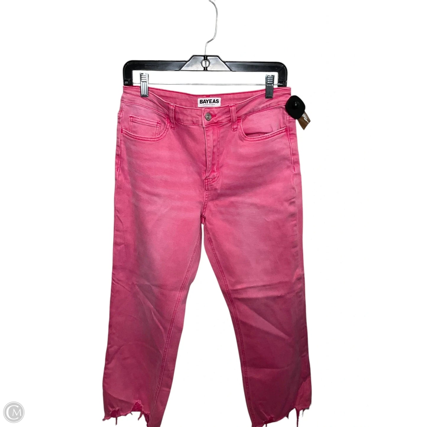 Jeans Straight By Clothes Mentor In Pink Denim, Size: 8