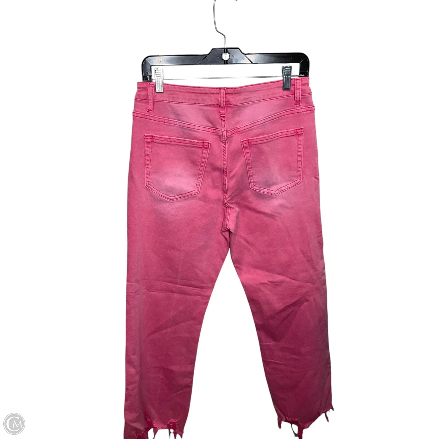 Jeans Straight By Clothes Mentor In Pink Denim, Size: 8