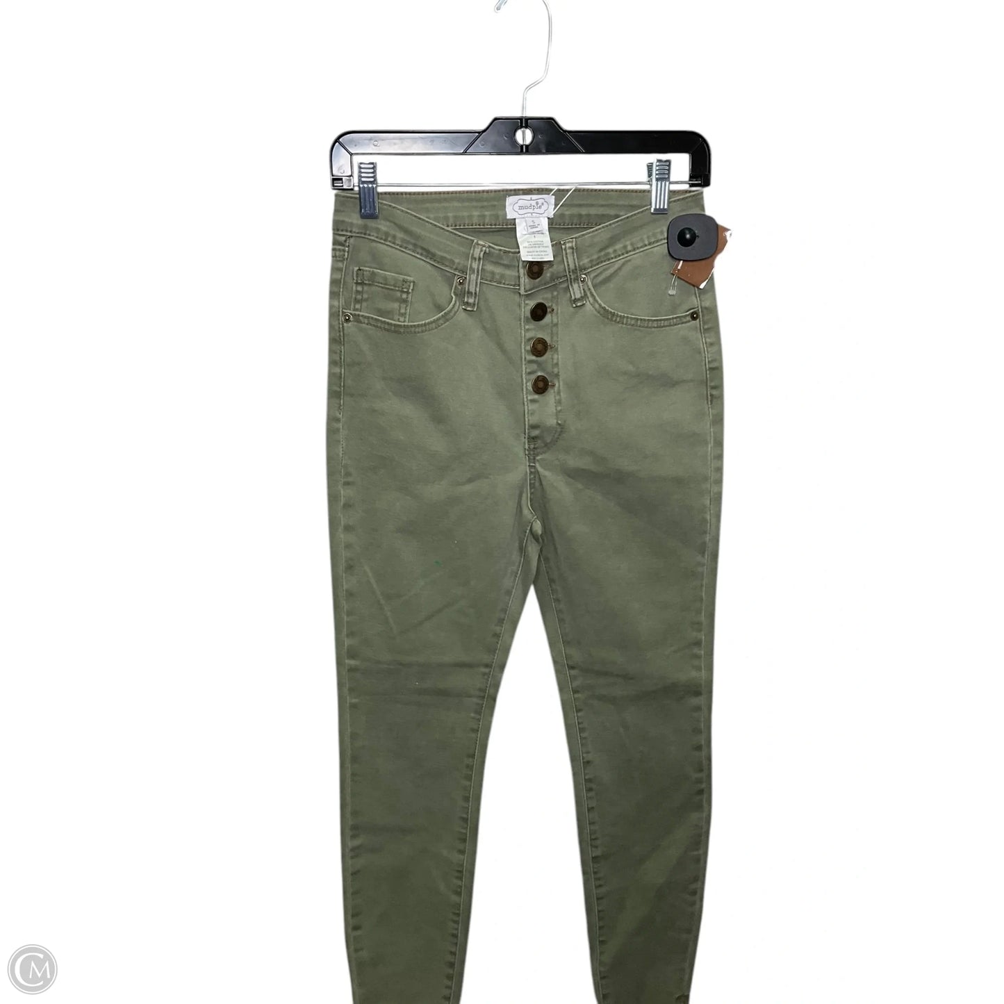 Jeans Skinny By Mudpie In Green Denim, Size: S
