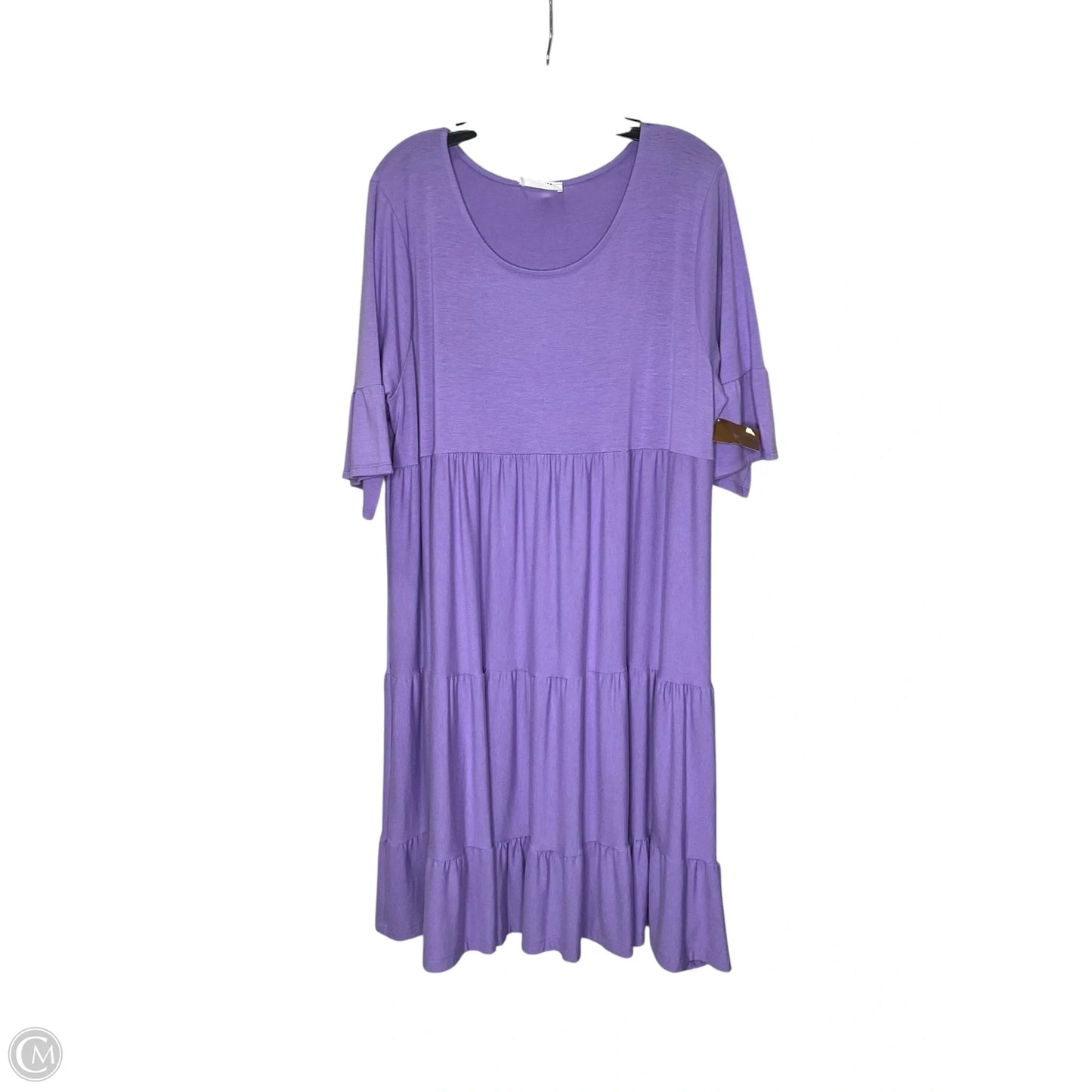 Dress Casual Short By Zenana Outfitters In Purple, Size: 3x