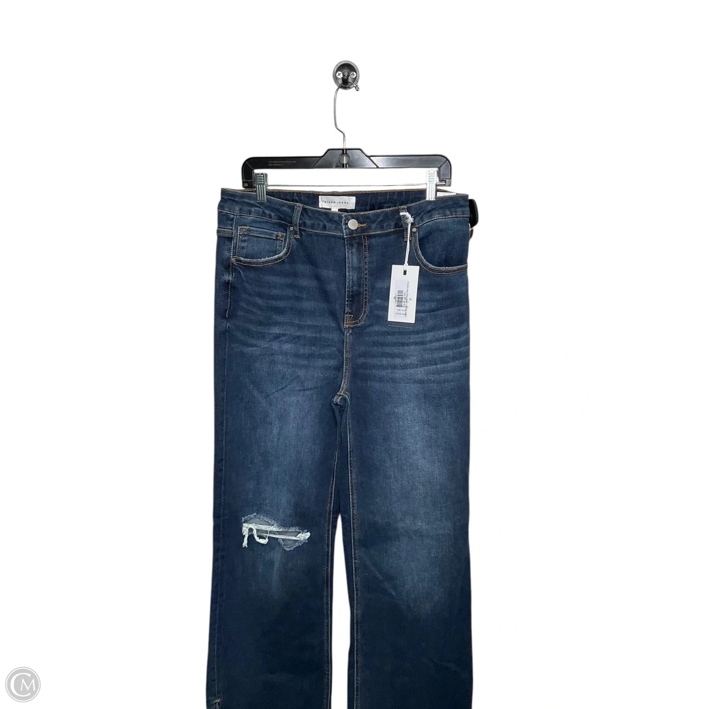 Jeans Wide Leg By Risen In Blue Denim, Size: 16