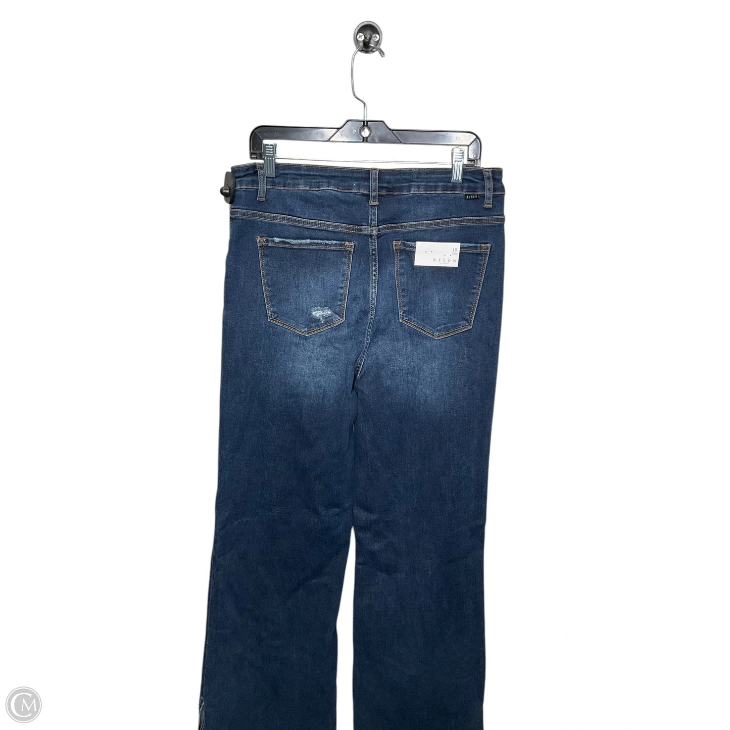 Jeans Wide Leg By Risen In Blue Denim, Size: 16
