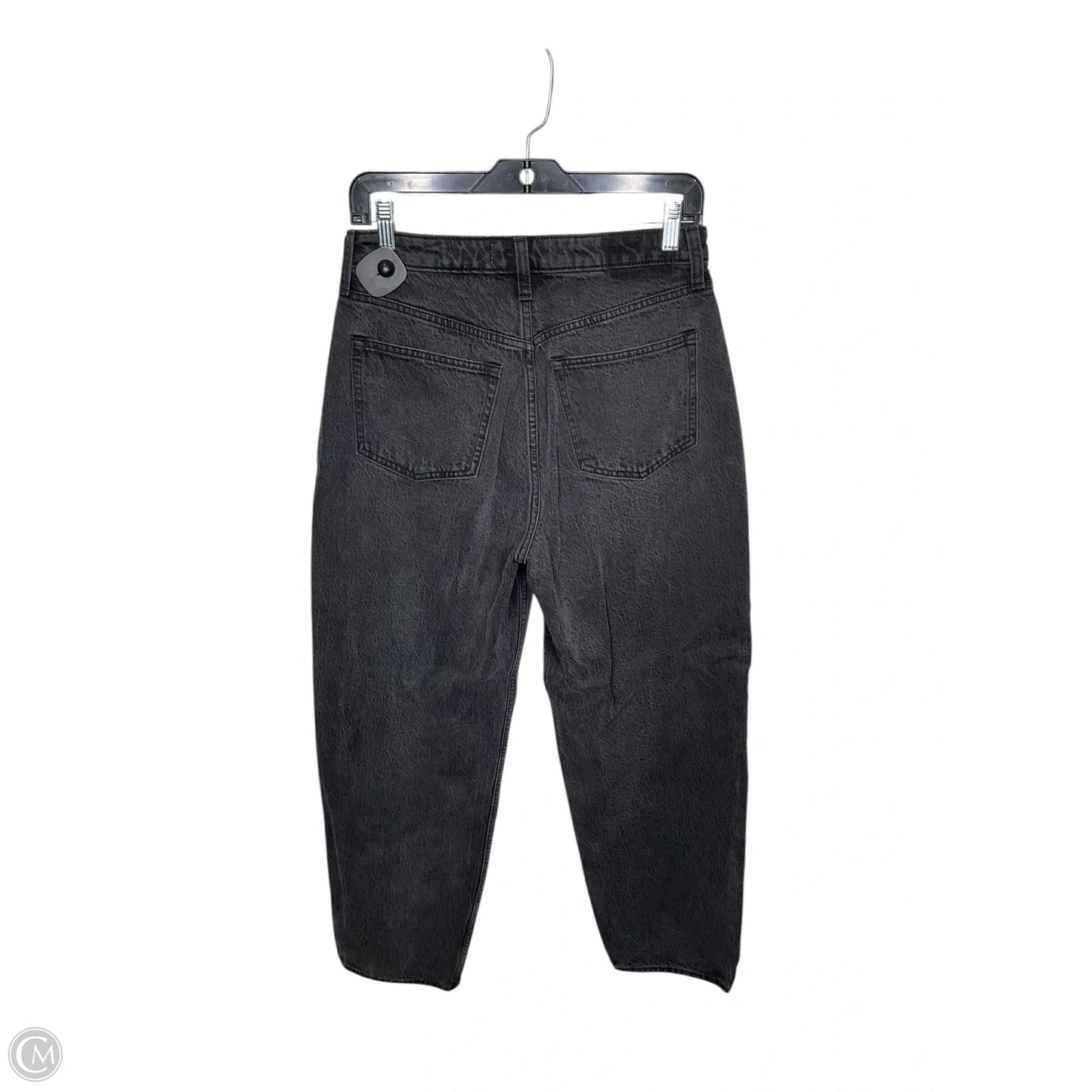 Jeans Straight By Abercrombie And Fitch In Black Denim, Size: 8