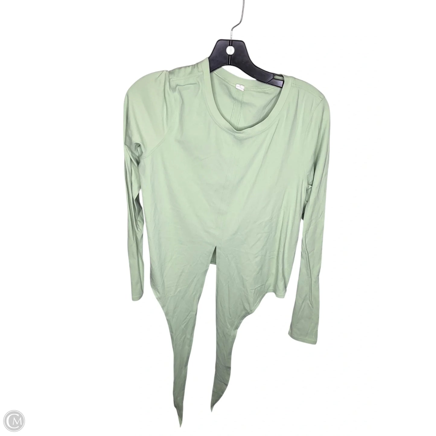Athletic Top Long Sleeve Crewneck By Lululemon In Green, Size: 10