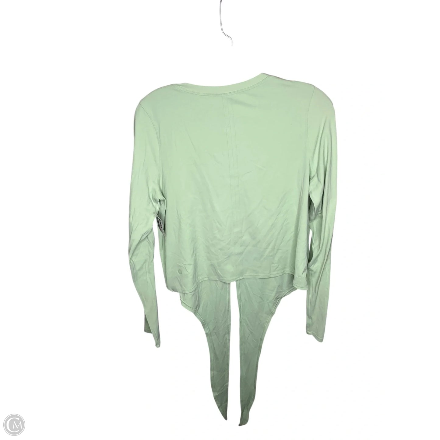 Athletic Top Long Sleeve Crewneck By Lululemon In Green, Size: 10