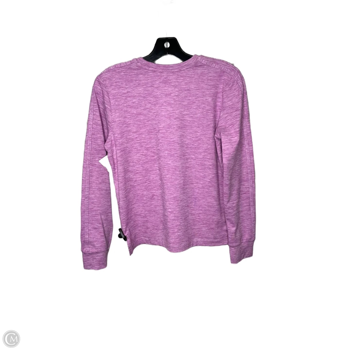 Athletic Top Long Sleeve Crewneck By Adidas In Pink, Size: L