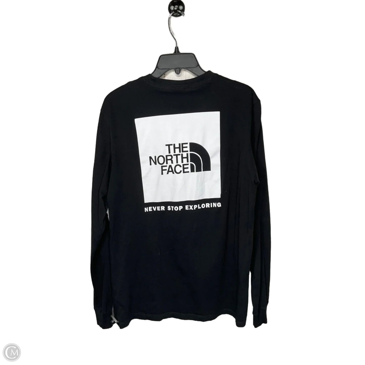 Athletic Top Long Sleeve Crewneck By The North Face In Black, Size: M