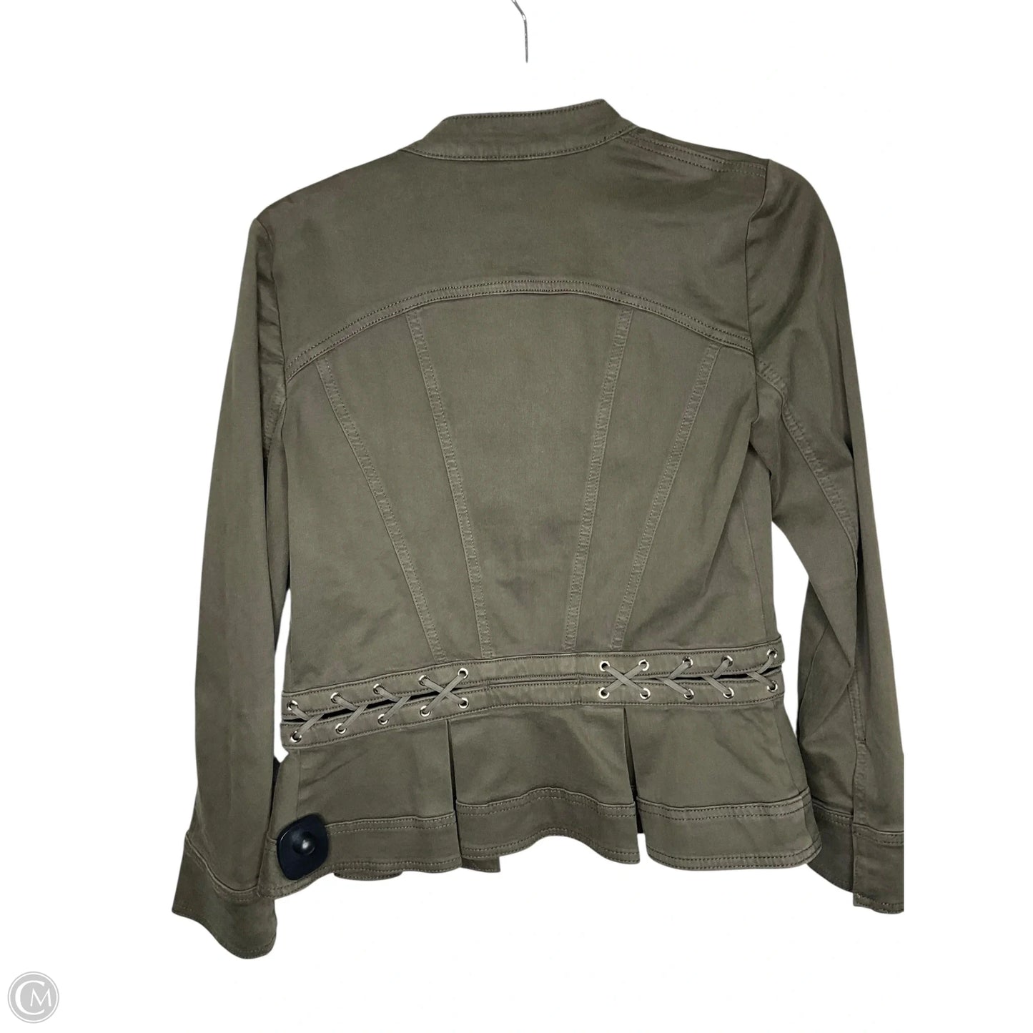 Jacket Denim By White House Black Market In Green Denim, Size: Xs