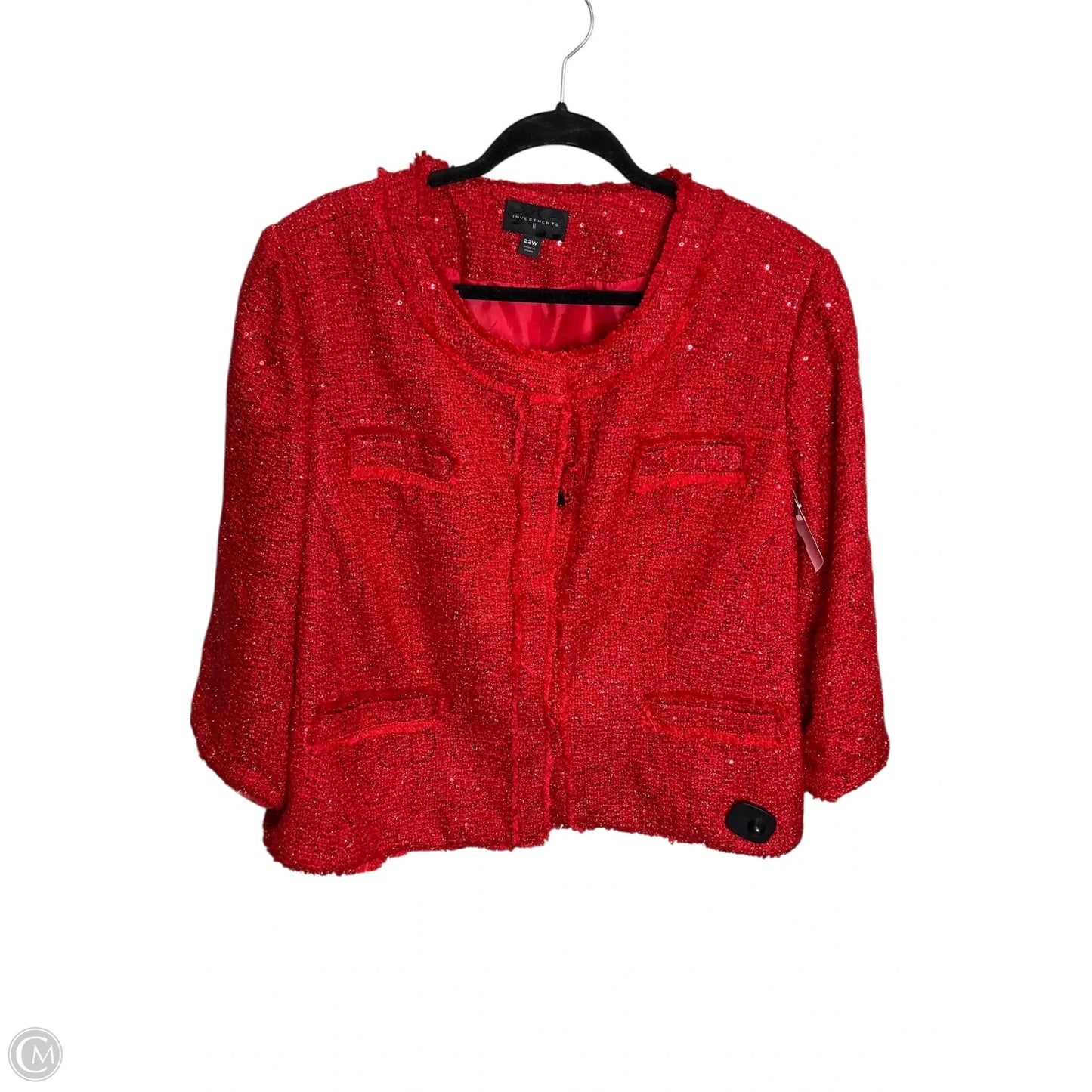 Blazer By Investments In Red, Size: 22