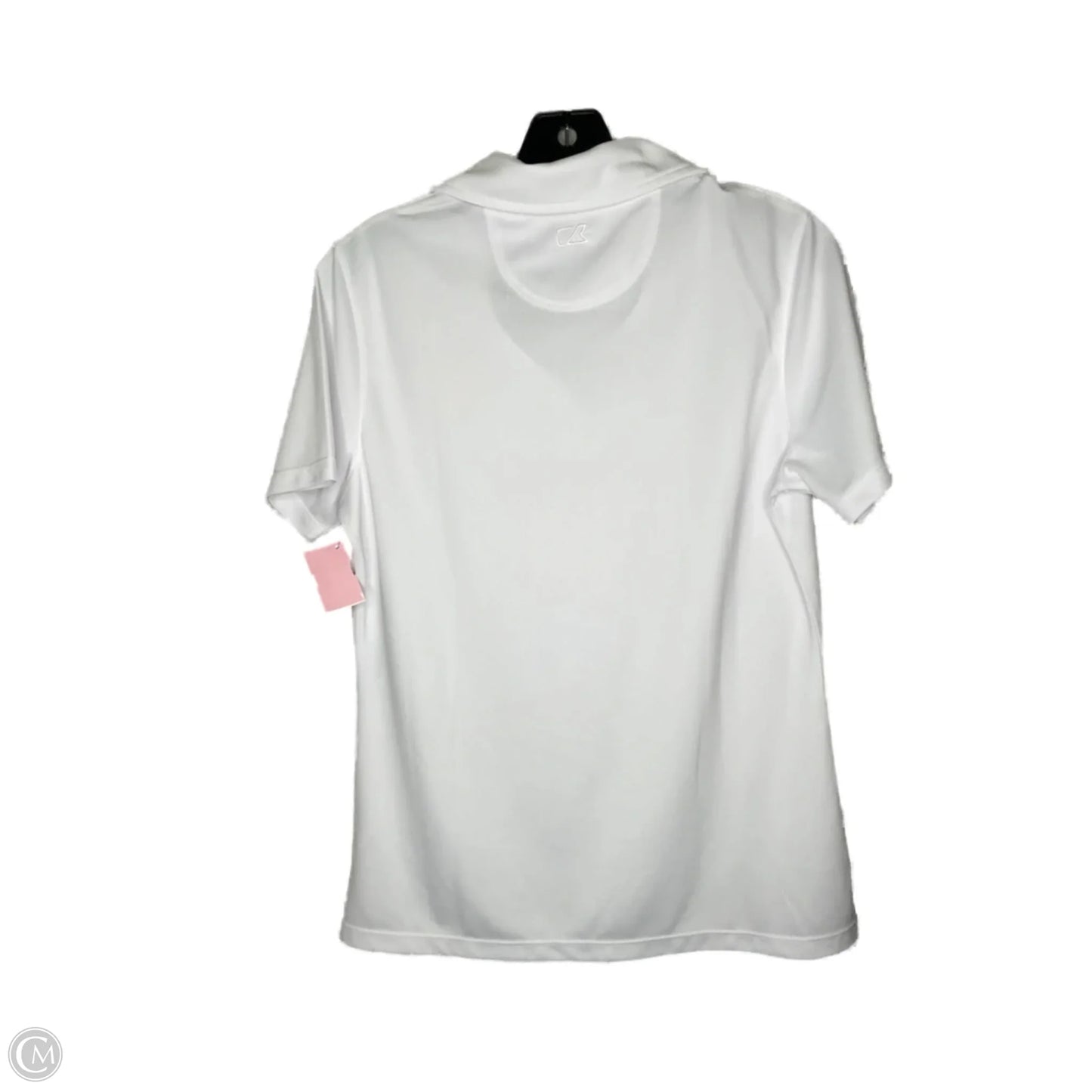 Athletic Top Short Sleeve By Cutter And Buck In White, Size: M