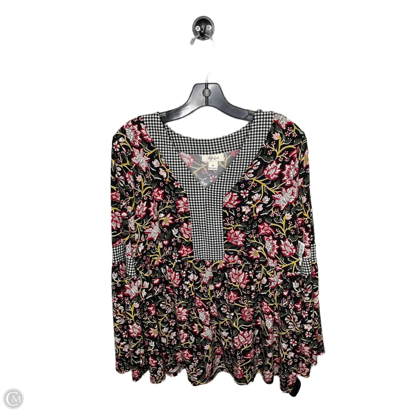 Top Long Sleeve By Style And Company In Multi-colored, Size: M