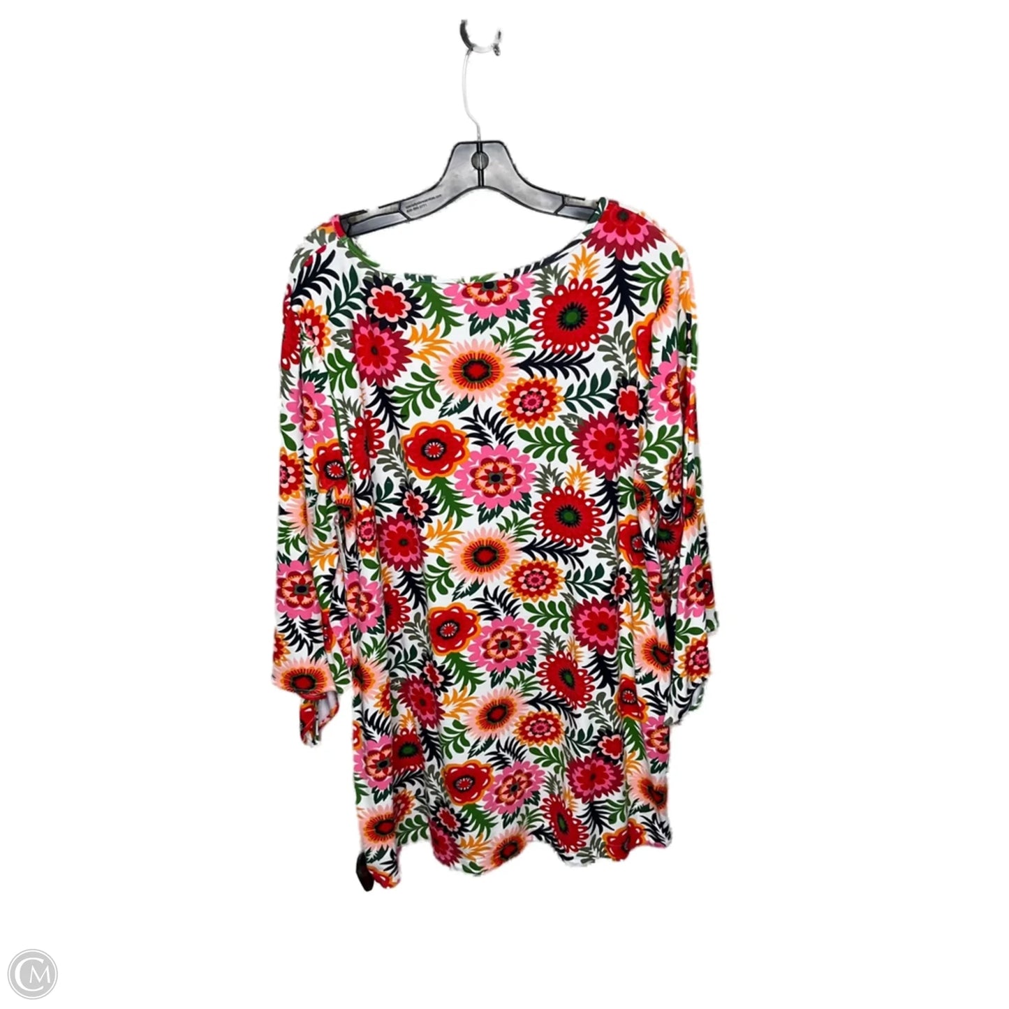 Top Long Sleeve By Crown And Ivy In Floral Print, Size: 2x