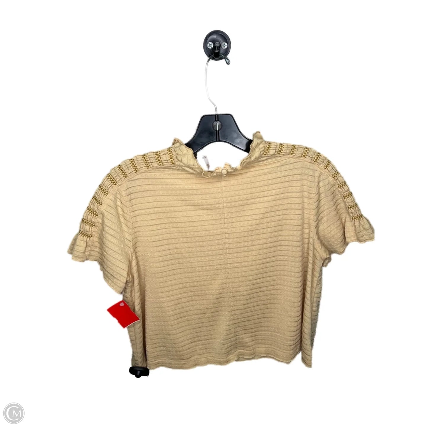 Top Short Sleeve By Free People In Orange, Size: S