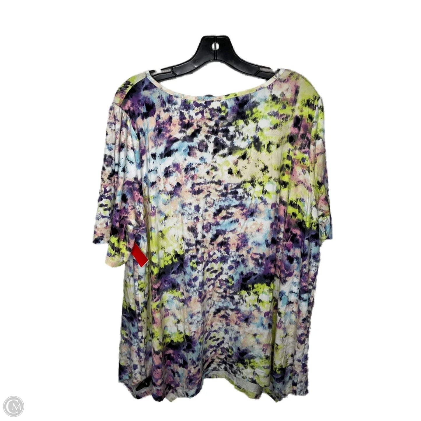 Top Short Sleeve By Avenue In Multi-colored, Size: 3x
