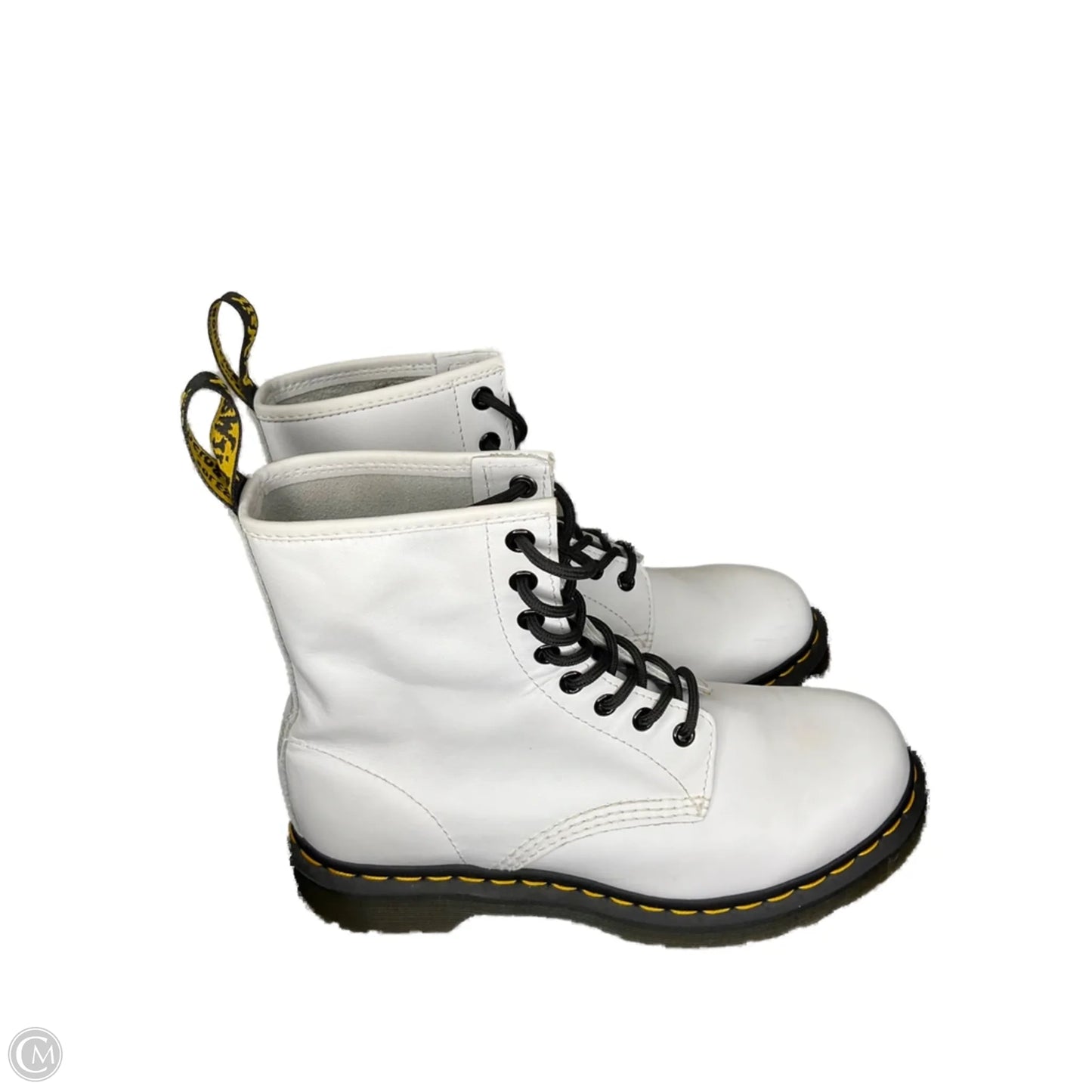Boots Combat By Dr Martens In White, Size: 8