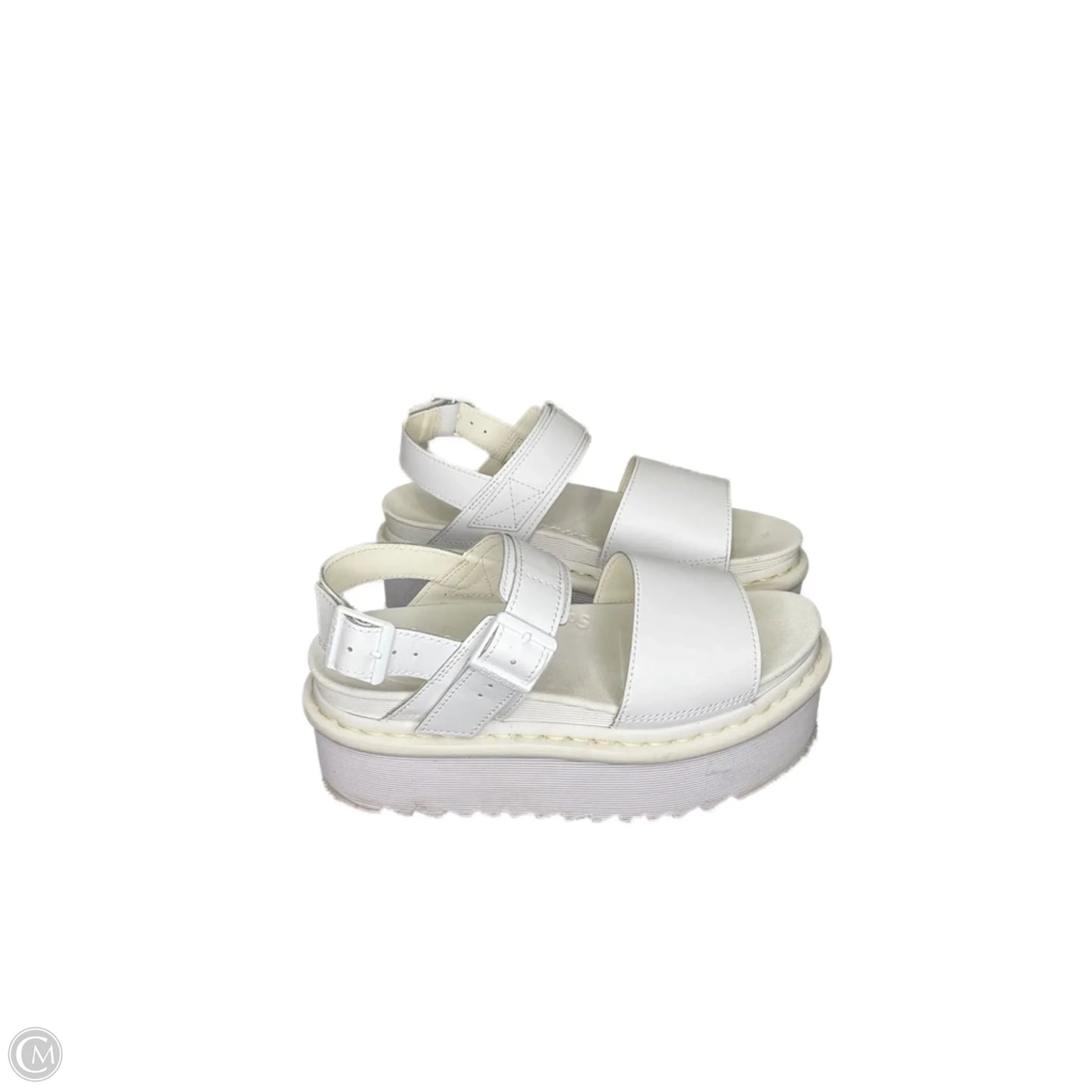 Shoes Heels Platform By Dr Martens In White, Size: 8
