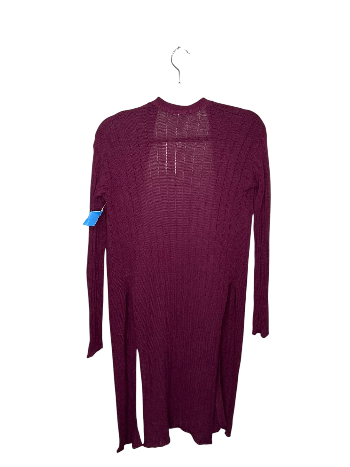 Cardigan By Free People In Purple, Size: Xs