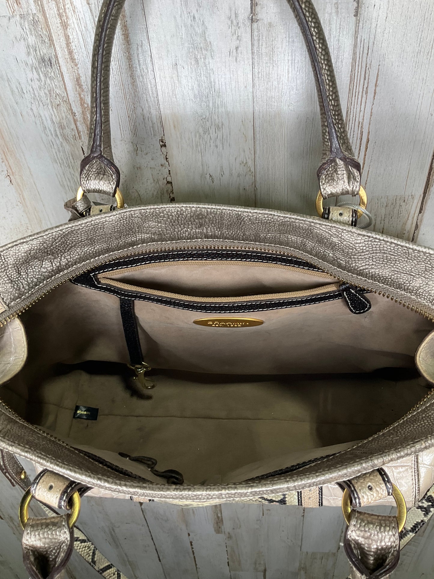 Handbag Designer By Brahmin Size: Medium