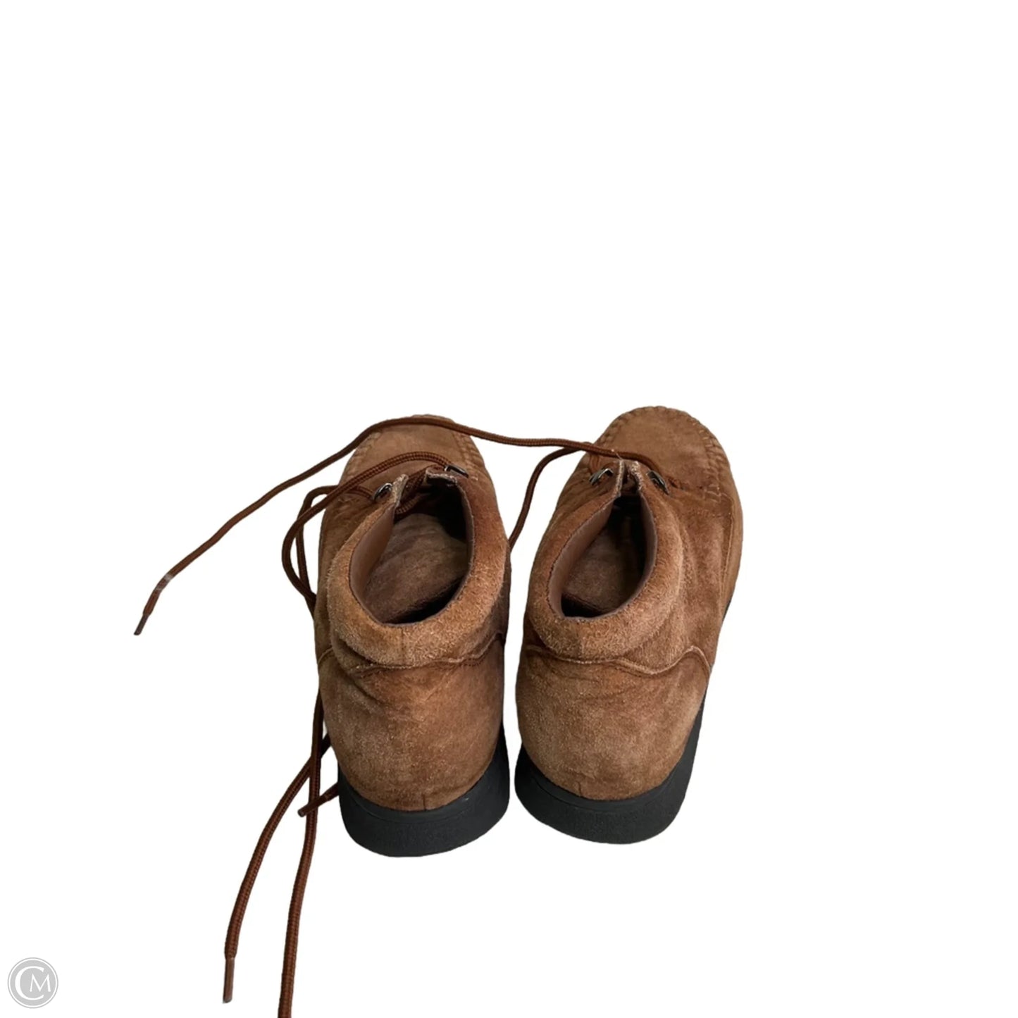 Boots Ankle Flats By Faded Glory In Brown, Size: 7.5