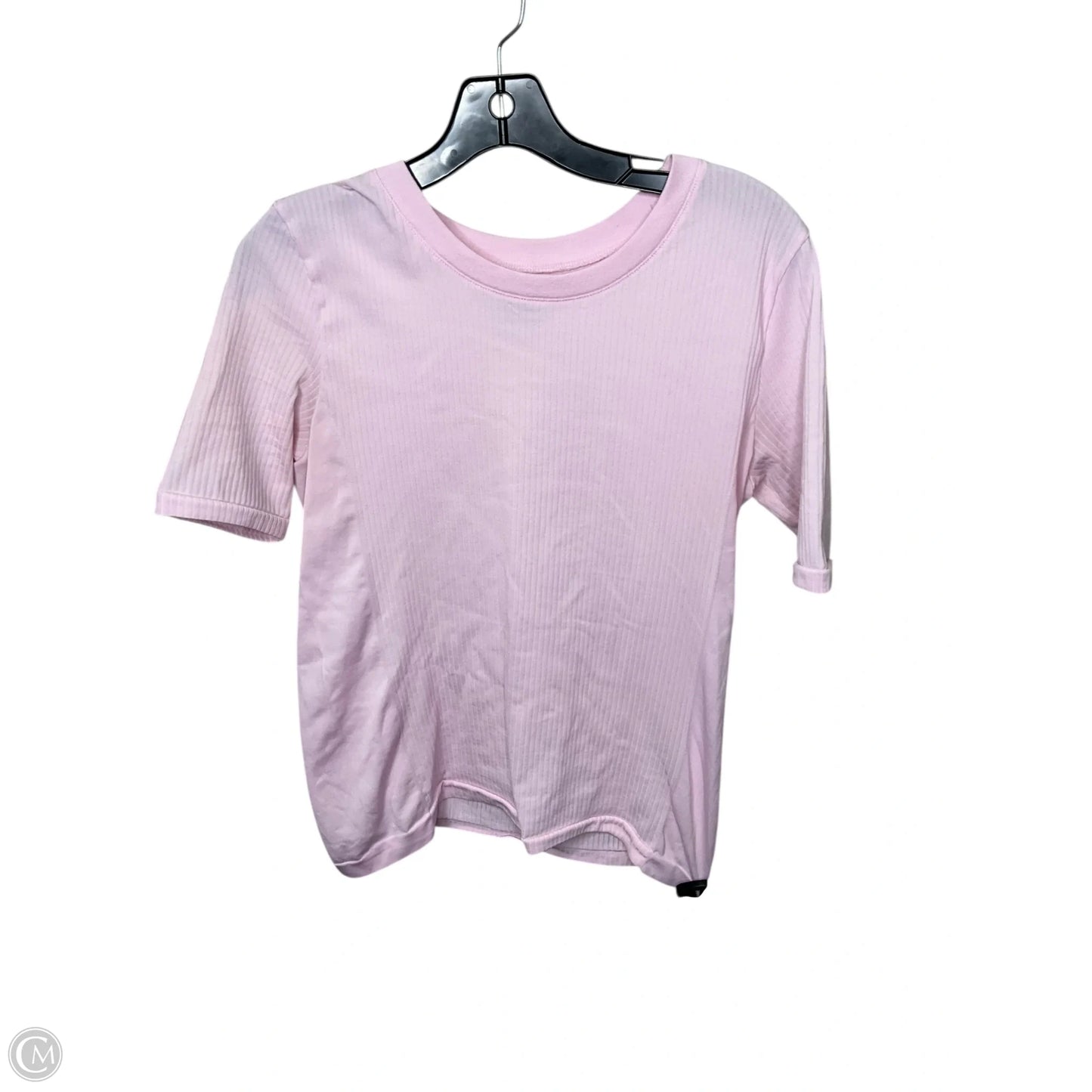 Athletic Top Short Sleeve By Athleta In Pink, Size: M