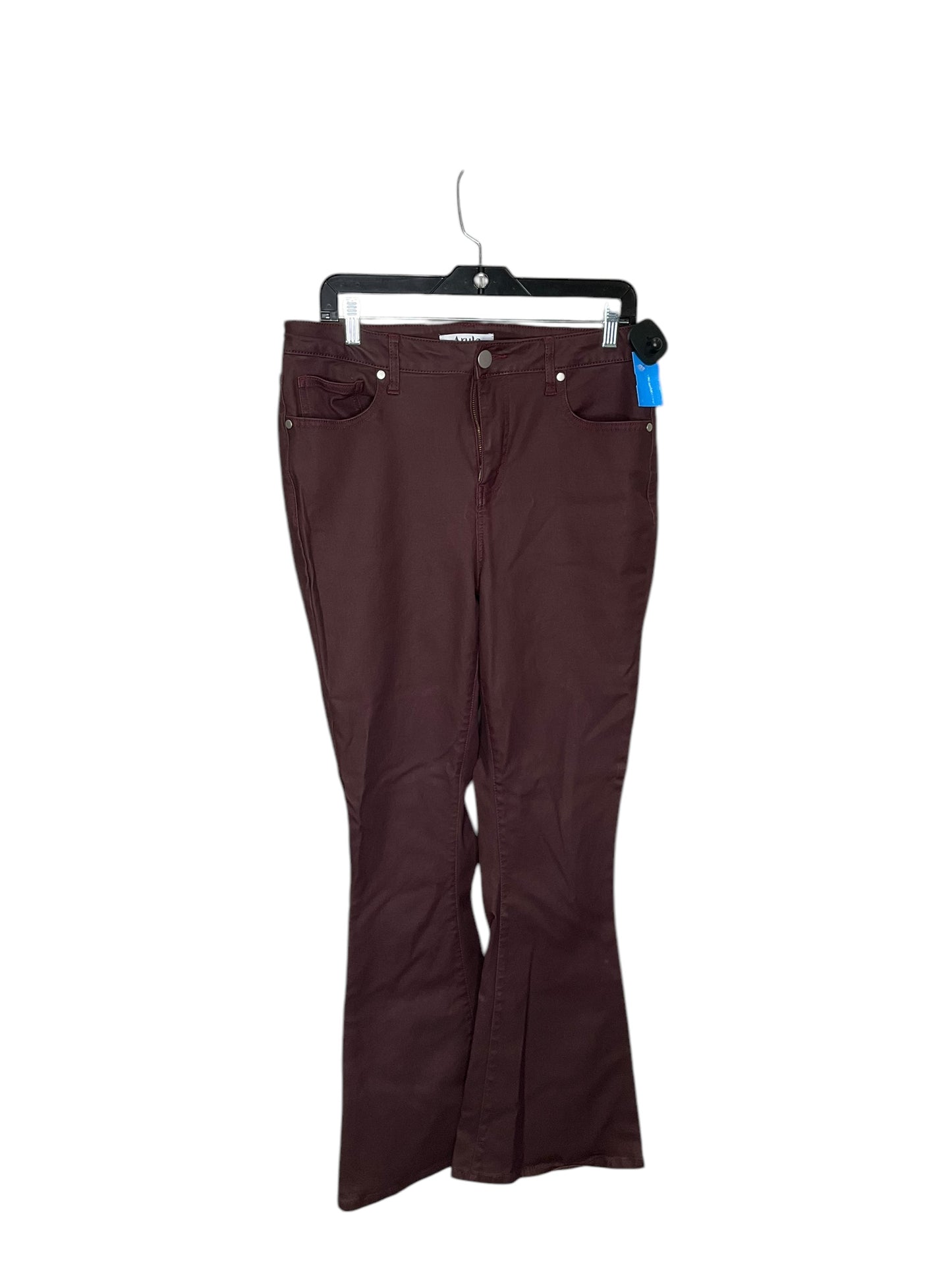 Jeans Flared By Altard State In Maroon, Size: 14