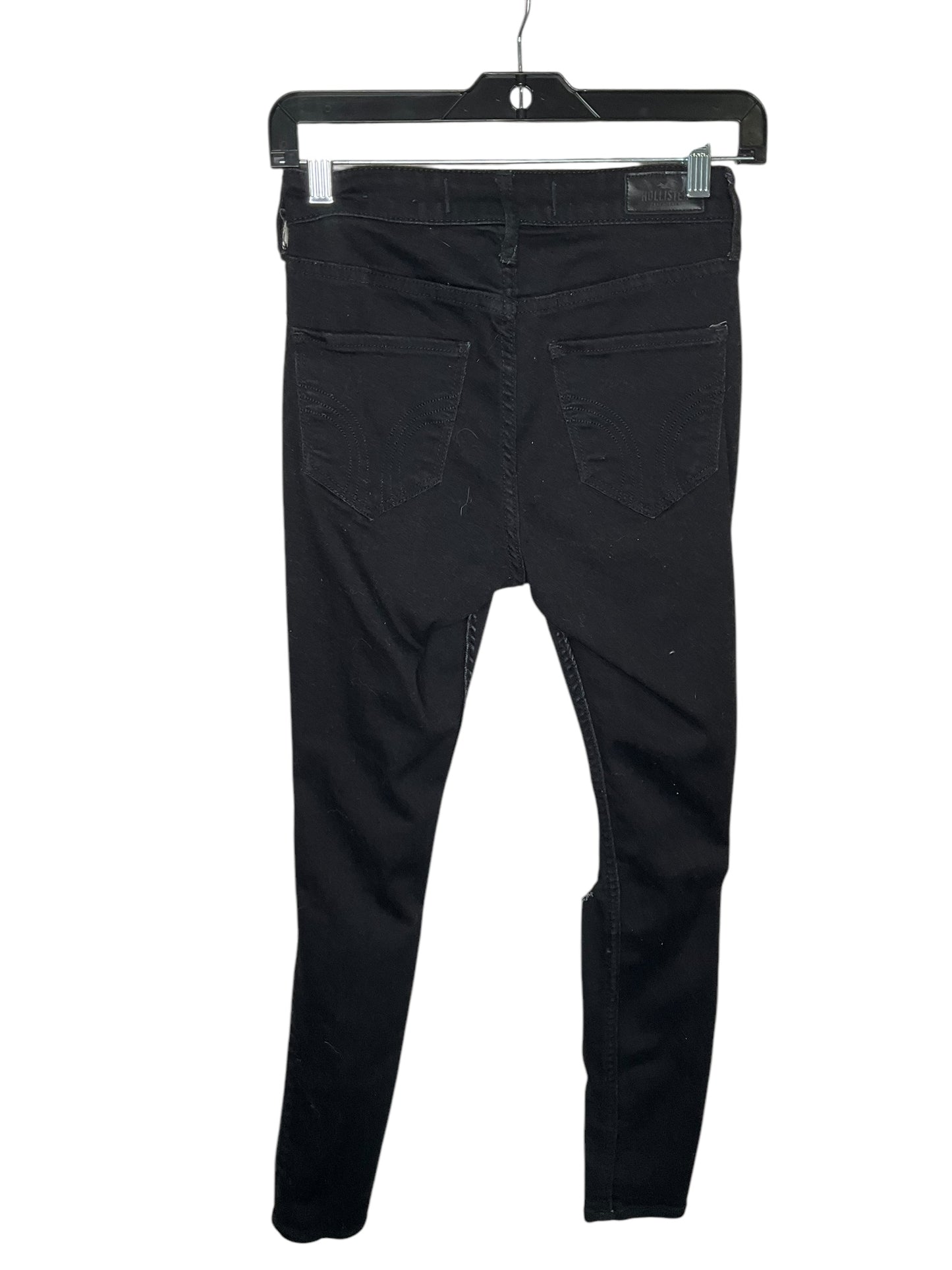 Jeans Skinny By Hollister In Black, Size: 0