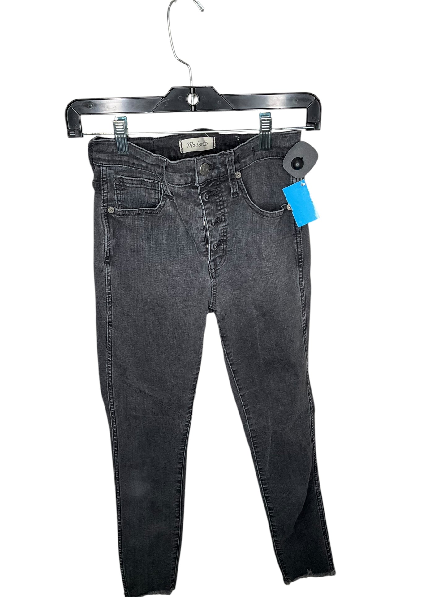 Jeans Skinny By Madewell In Black, Size: 0