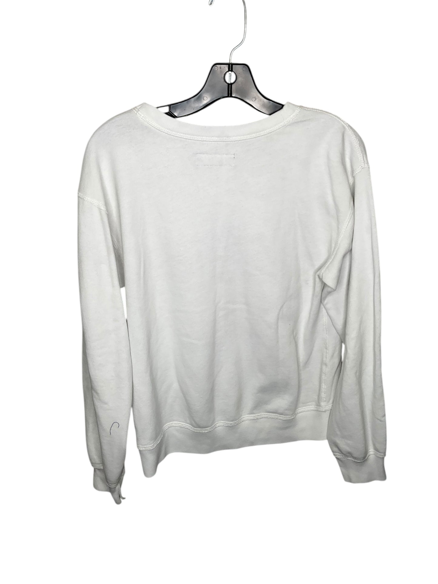 Sweatshirt Crewneck By Abercrombie And Fitch In White, Size: S