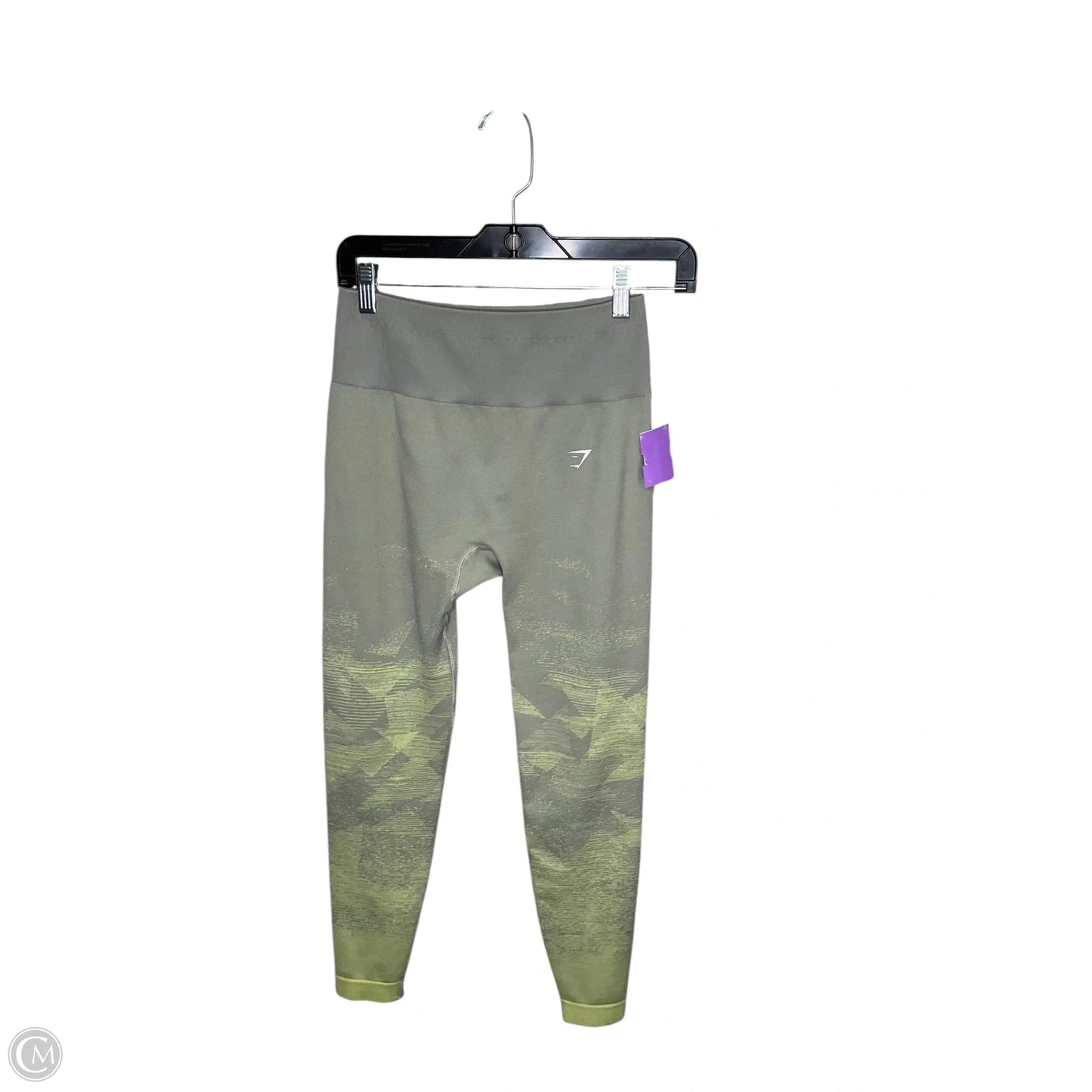 Athletic Leggings By Gym Shark In Green, Size: S