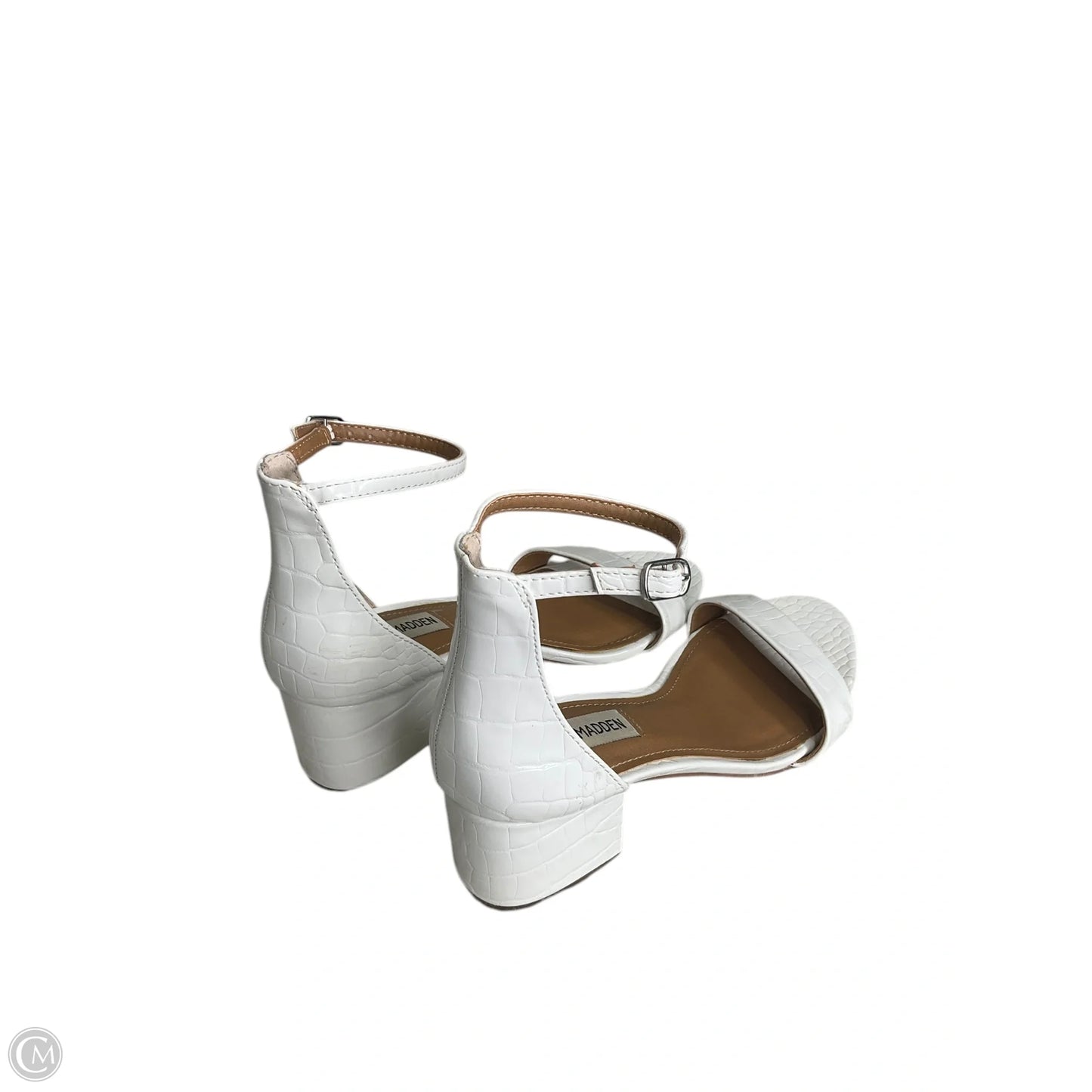 Shoes Heels Block By Steve Madden In White, Size: 7.5