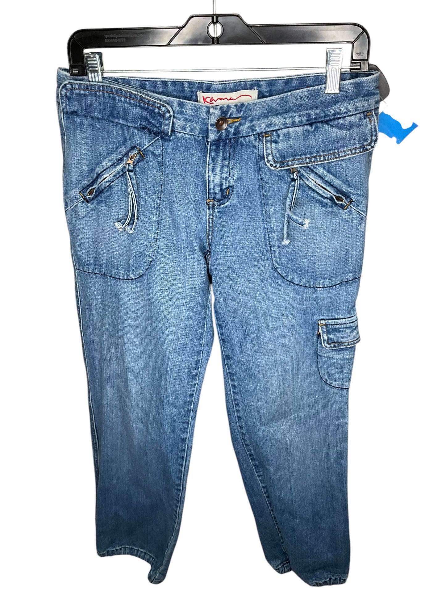 Jeans Wide Leg By Clothes Mentor In Blue Denim, Size: 4