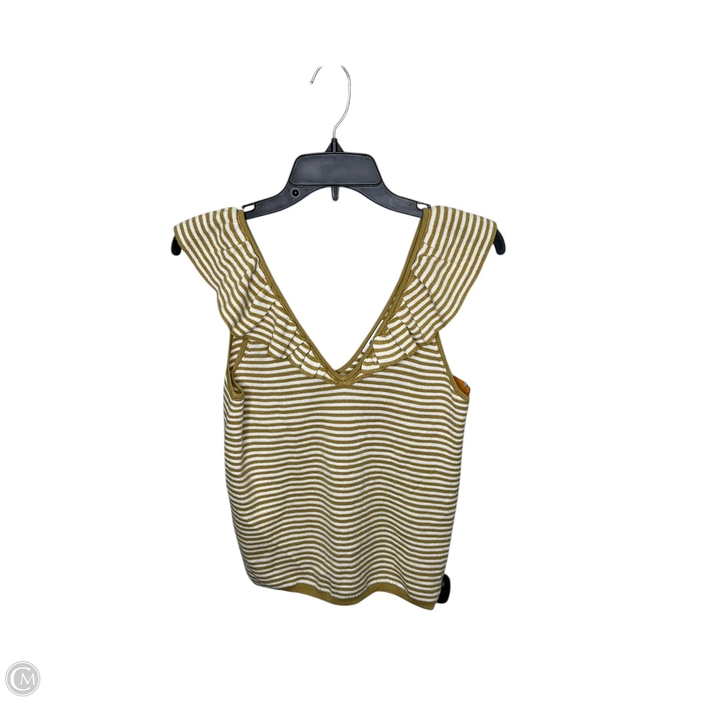 Top Sleeveless By Madewell In Striped Pattern, Size: S