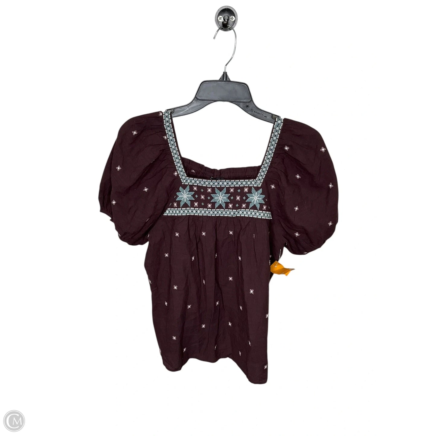 Top Short Sleeve By Madewell In Brown, Size: S
