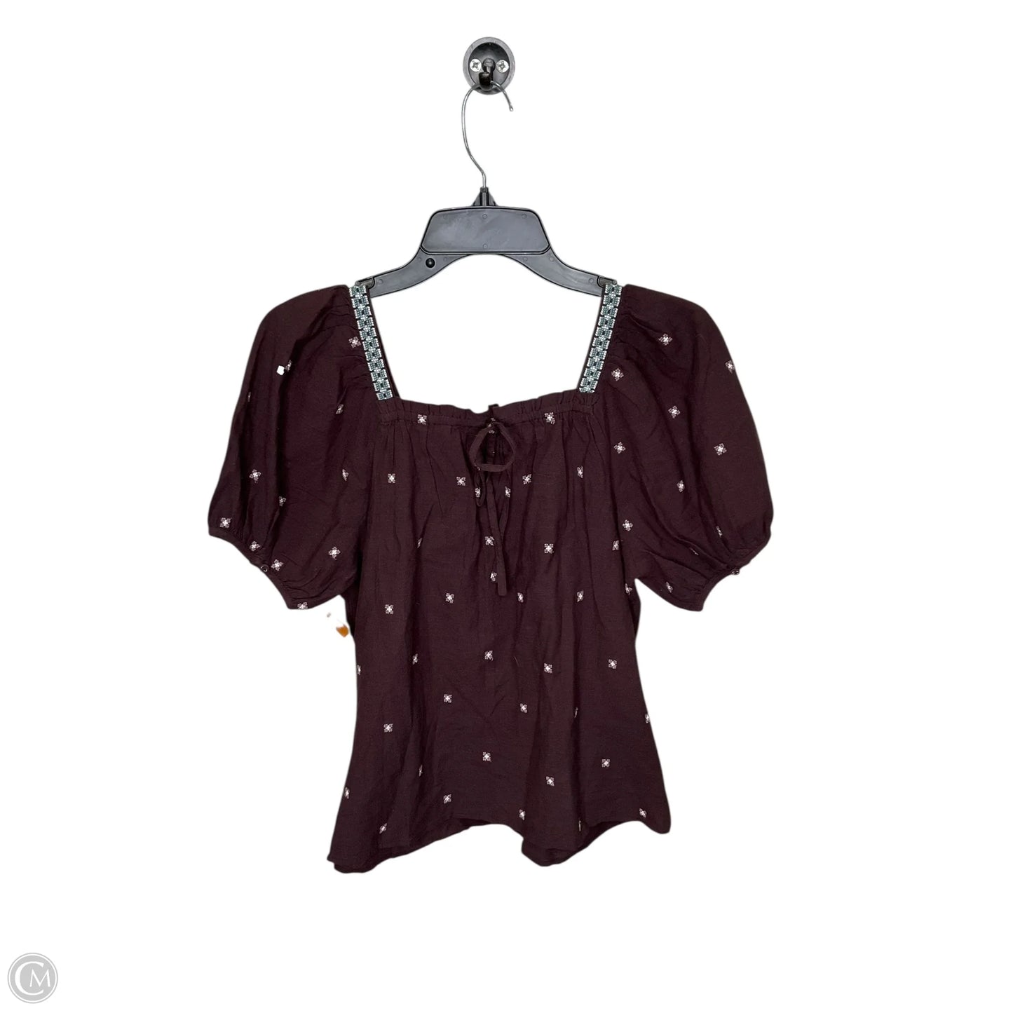Top Short Sleeve By Madewell In Brown, Size: S