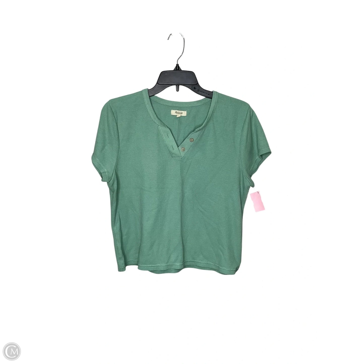 Top Short Sleeve By Madewell In Green, Size: Xl