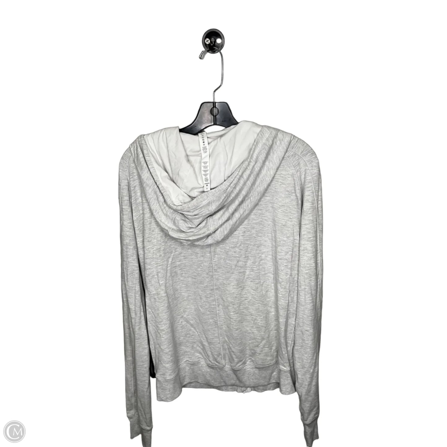 Athletic Sweatshirt Collar By Lululemon In Grey, Size: 10