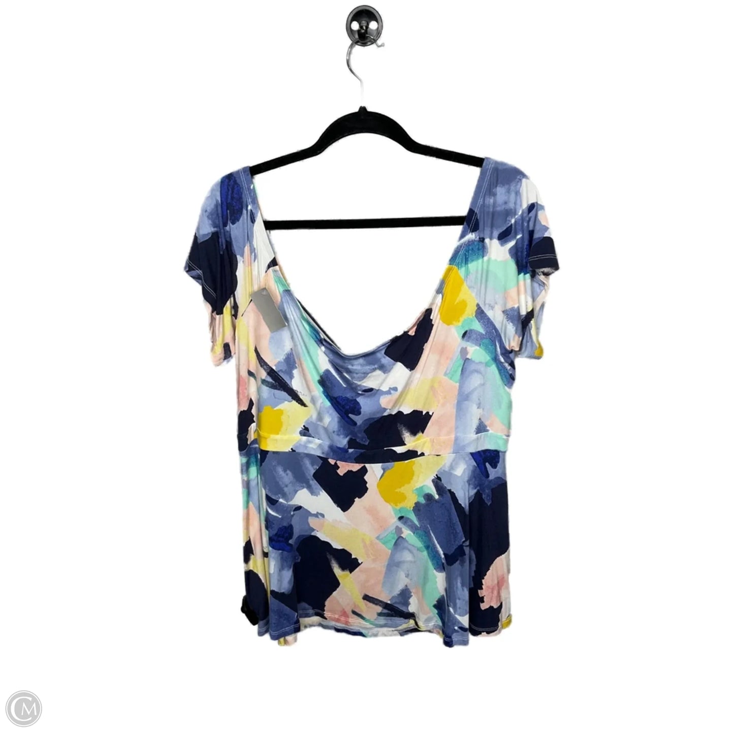 Top Short Sleeve Basic By Torrid In Multi-colored, Size: 3x