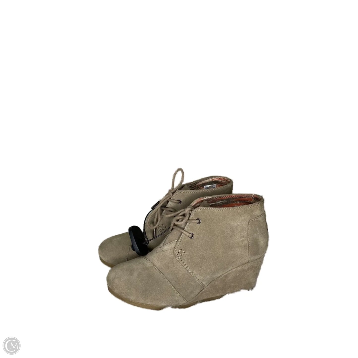 Shoes Heels Wedge By Toms In Tan, Size: 8