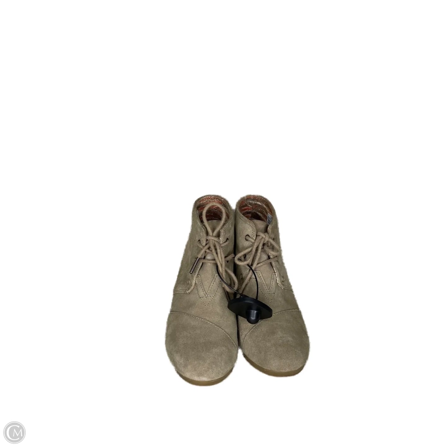 Shoes Heels Wedge By Toms In Tan, Size: 8