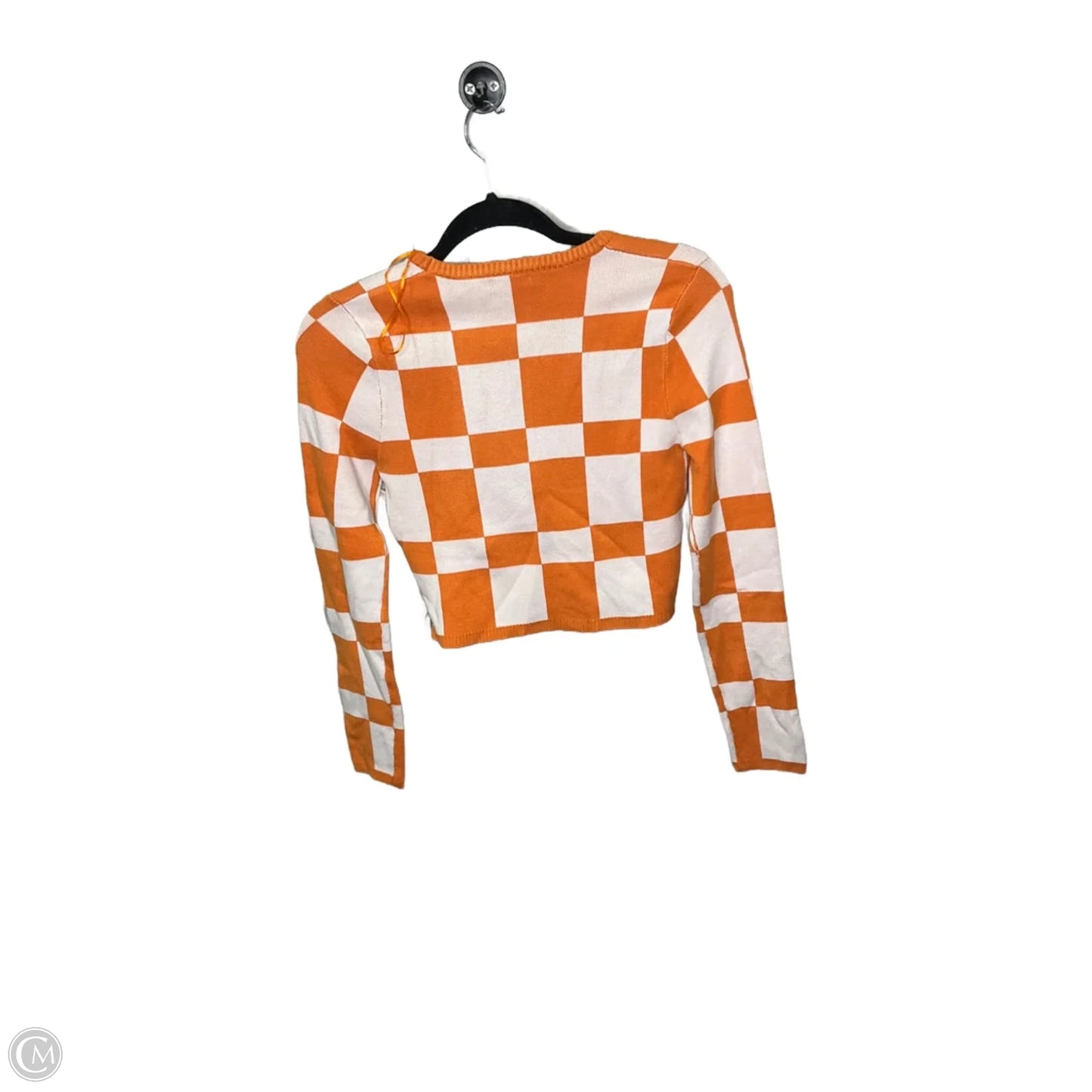 Sweater By Papermoon In Orange & White, Size: M