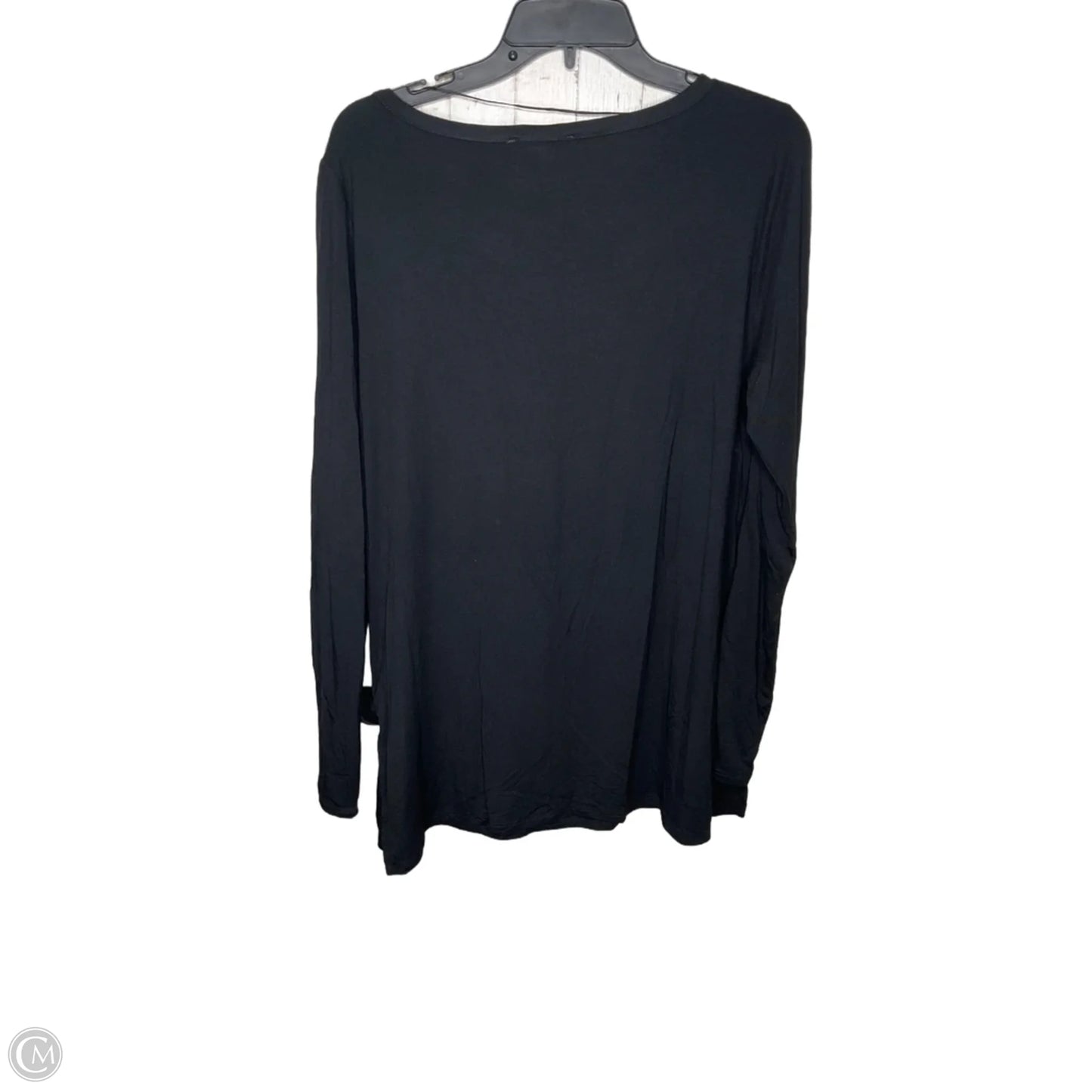 Top Long Sleeve By Cable And Gauge In Black, Size: Xl