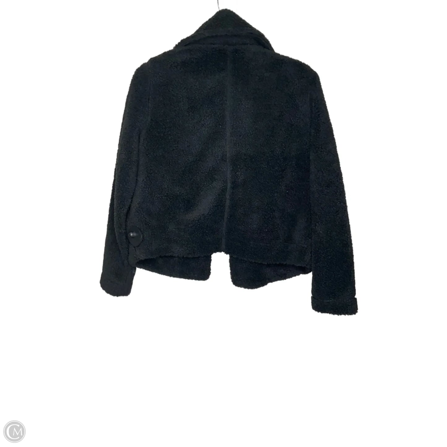 Jacket Faux Fur & Sherpa By Banana Republic In Black, Size: Xs