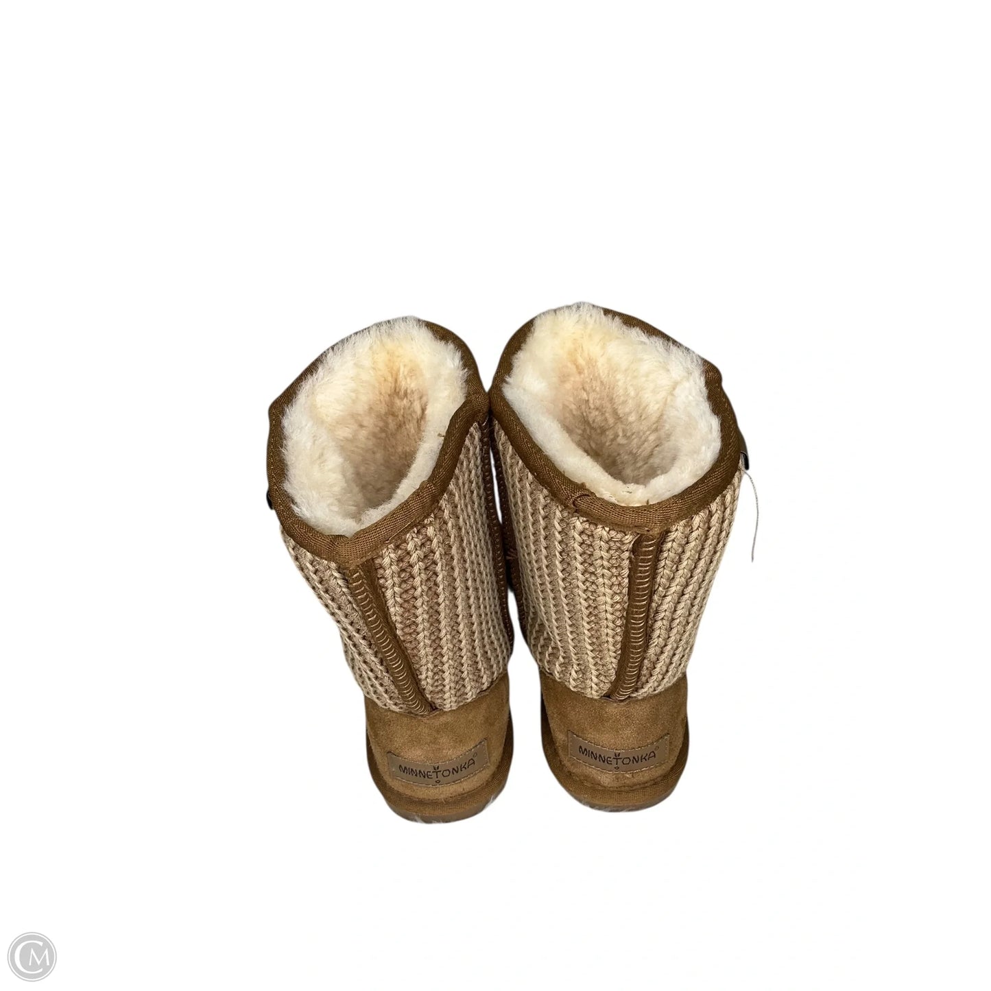 Boots Mid-calf Flats By Minnetonka In Tan, Size: 6